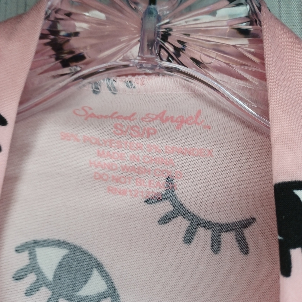 Spoiled Angel Pink Robe With Eye Print View 4